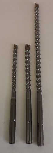 Hitachi SDS-Max HAMMER DRILL 3-piece set ROTARY BIT NEW 21&#034; AND 13&#034; 5/8&#034; 3/4&#034;