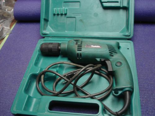 Makita HP1501 1/2&#034; Corded Variable Sp. Keyless Chuck Hammer Drill w/ Case - Used