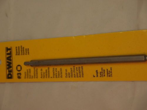 New DW2262 DeWalt #2 SQUARE DRIVE RECESS 6 LONG SCREW DRIVE BIT USED IN RV-BOAT