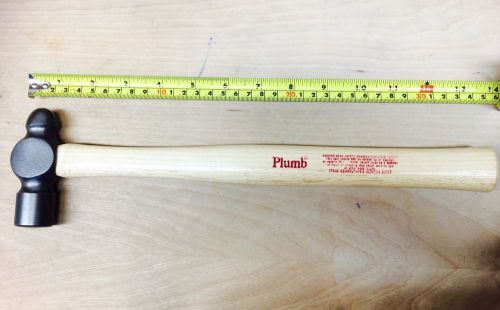 PLUMB 12OZ BALL PEIN HAMMER WOOD CONTRACT GRADE #11479 (DD3659)