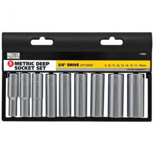 9 piece met socket set master mechanic sockets 119067 052088000601 for sale