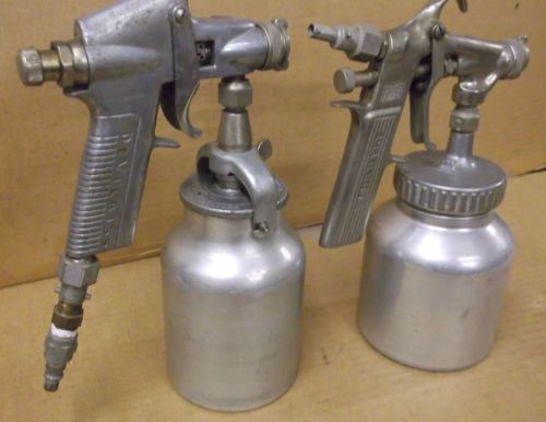 Lot of 2 DEVILBISS SPRAY GUNS TYPE GDS SERIES 501 &amp; TGA 501 SPRAY GUNS