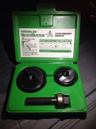 Greenlee 7237BB Slugbuster Knockout Punch Set - 1 1/2&#034; &amp; 2&#034; Electrical Tool NRFS