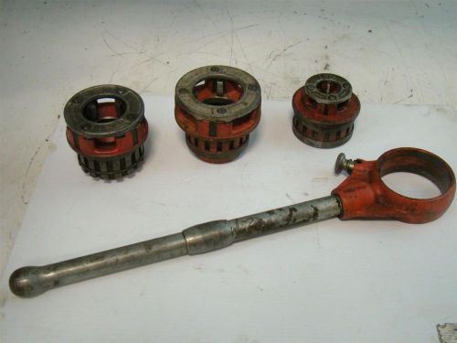 Ridgid Pipe Threader &amp; Dies 1-1/2,2,3/4 12-R