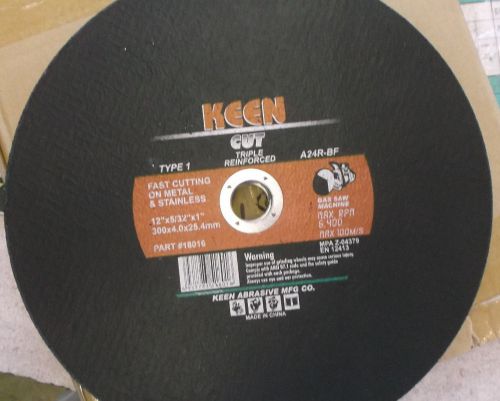 5pc keen 12&#034; cut off saw blade (metal &amp; stainless)  id 9207 bt for sale