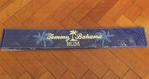 NEW Tommy Bahama Rum Blue Rubber Serving Spill Mat, Bar Rail