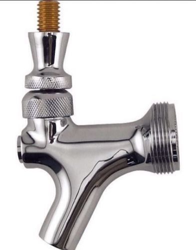 Polished Chrome Draft Beer Faucet - Keg Tap Kegerator Tower Spout FREE SHIPPING!