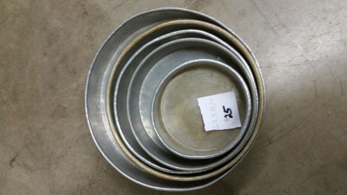 6&#034;,8&#034;,9&#034;,10&#034;,12&#034; Cake Pan Lot of 5