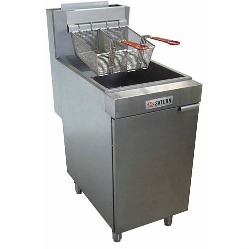 SATURN SF-70 COMMERCIAL FRYER, 60-75lb, LP OR NAT GAS