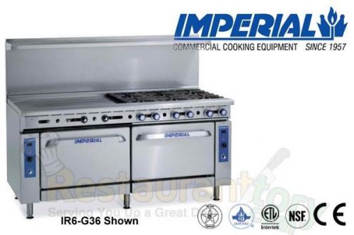 IMPERIAL COMMERCIAL RESTAURANT RANGE 48&#034; W/ 24&#034; GRIDDLE PROPANE IR-4-G24-C-XB