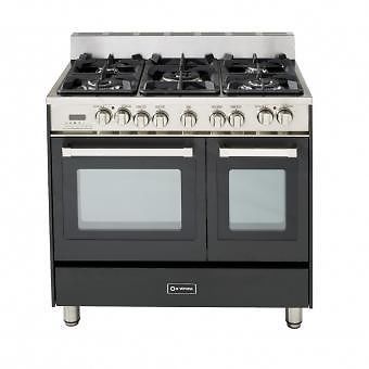 Verona 36&#034;  Dual Fuel Convection Range with Double Oven - Matte Black ~