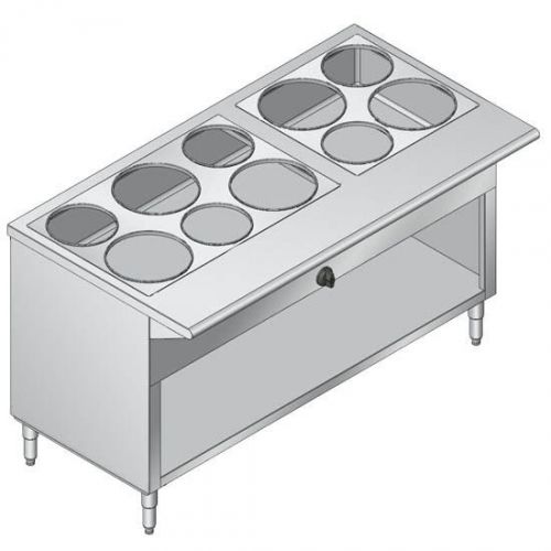 NEW RESTAURANT STAINLESS STEEL GAS Steam Table 10 HOLES ON TOP MODEL PSLT-5G