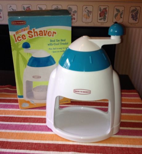 Kids portable ice shaver snow cone machine maker manual crank toy for sale