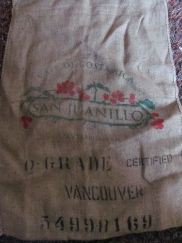 Large Burlap shipping san julianno  Coffee Bag