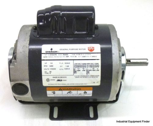 Emerson D12CA1P9 R606587 General Purpose Motor 115/230V 1/2HP 3450RPM 1PH *NEW*