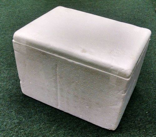 Styrofoam insulated shipping container box 15&#034;x11&#034;x10&#034; exterior dimension cooler