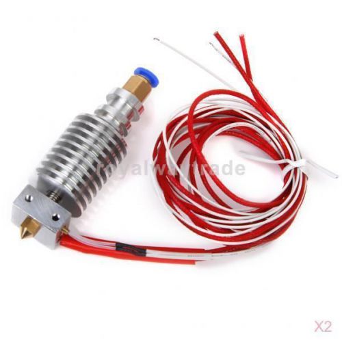 2x E3D J-head Hotend0.4mm Nozzle for 1.75mm 3D Printer Extruder RepRap MakerBot