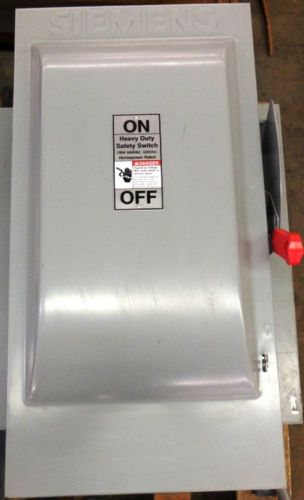 SIEMENS,  FUSIBLE HEAVY DUTY SAFETY SWITCH, HF364, VB II