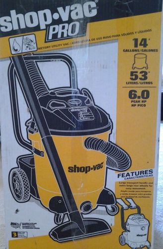 Shop-Vac 9651400 14 Gallon 6.0 Peak HP Pro Wet Dry vac