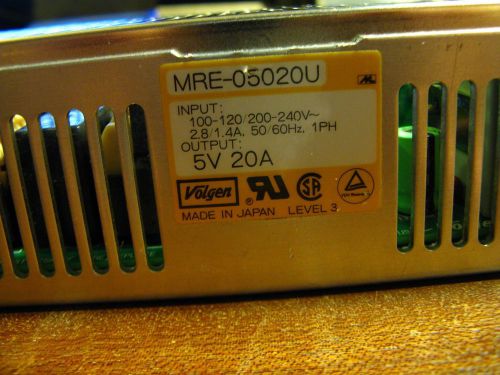 VOLGEN MRE-05020U 100-120/200-240V, 1PH, OUTPUT 5V 20A