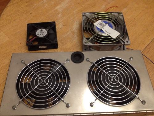 Lot of 4 Four Mechatronics Delta Dynaflo 12V Ball Bearing DC Fans