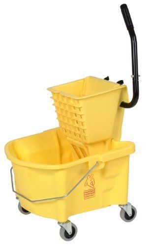 Plastic Side Press Wringer Buckets ( BUCKET  WRINGER  MOP  SIDE-PRESS  YLW  26QT