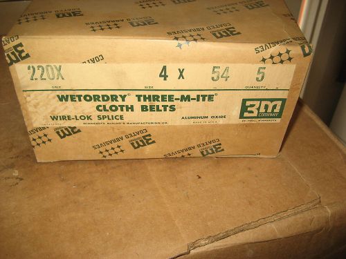 3M 4 X 54 220X WET/DRY SANDING BELTS (LW0811-5)