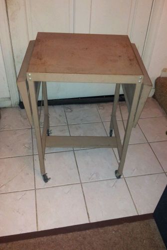 VINTAGE WHEELED METAL CART/UTILITY-RETRO-OFFICE-WORKSHOP