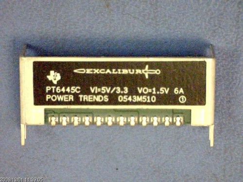 MODULE/ASSEMBLY MODULE DC-DC 1-OUT 1.5V 6A 12-PIN SIP MODULE TI PT6445C 6445