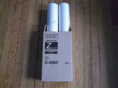 2 GENUINE RISO S4363 MASTER ROLL MZ790 EZ390 EZ391 EZ590 EZ591 RZ390 Duplicator