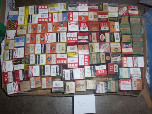 102 pcs wholesale lot NOS vantage vacuum tube brand RCA GE SYLVANIA RAYTHEON