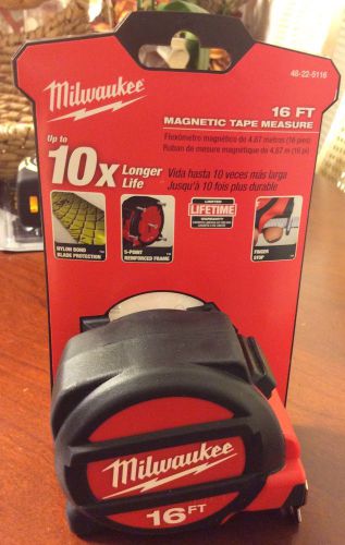 Milwaukee 48-22-5116 16ft. magnetic tape measure for sale