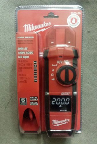 NEW!!! MILWAUKEE 2205-20 Digital Fork Meter 2205-20 200A AC 1000V LED LIGHT