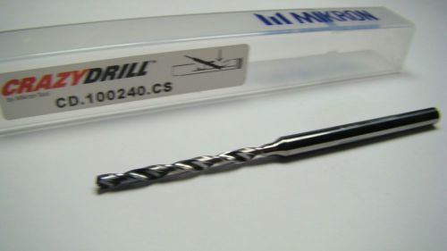MIKRON CrazyDrill Carbide Coolant Drill 2.4mm x 28.5mm x 4mm CD.100240.CS [1987]