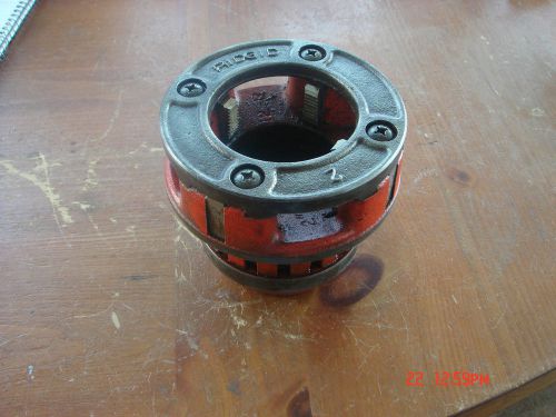 RIDGID 12-R  2&#034; NPT RATCHET PIPE THREADER DIE HEAD USED