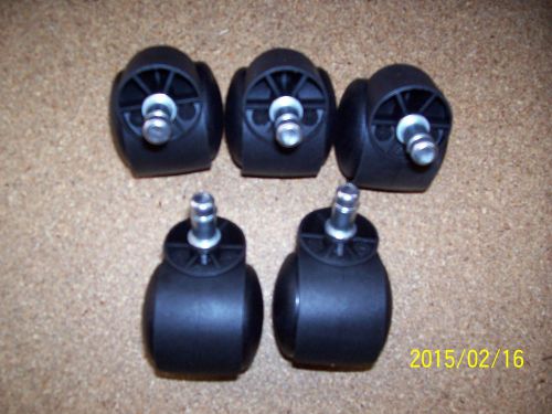 office chair swivel casters 6 pkgs. of 5, new in pkgs.