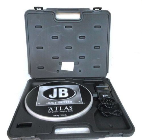 Jb atlas 220 lb. capacity refrigerant charging scale + case for sale