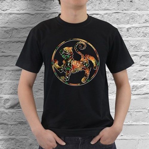 New Shotokan Tiger Logo Mens Black T-Shirt Size S, M, L, XL, XXL, XXXL