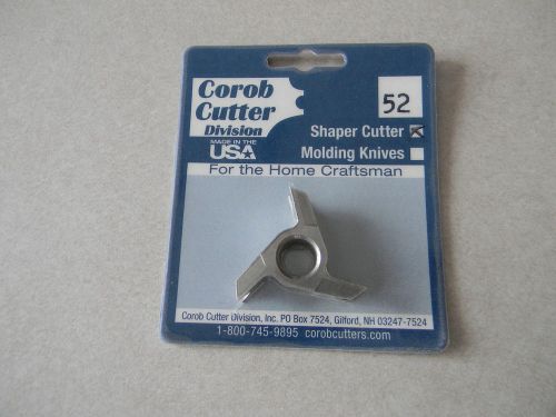 Shaper cutter, 3-wing, 1/2&#034; bore, 3/8&#034; bead shaper cutter