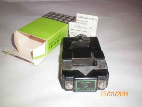 Allen-Bradley Coil 72A06 220V 60CY 208 V  60CY