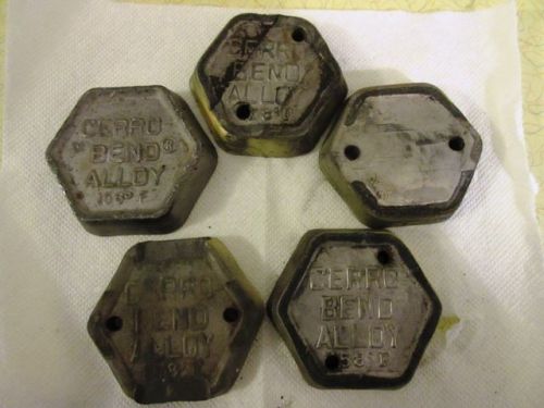 Vintage Cerro Bend Hexagonal Alloy Ingots Lot of 5  AKA Bolton 158