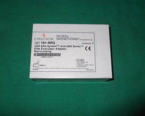 Gyrus ACMI Ellik Evacuator Adapter 191-NRS