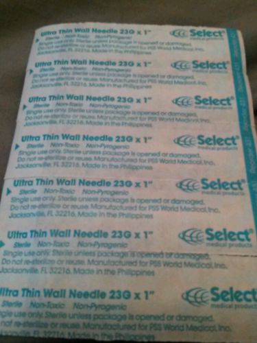 Total of 141 sterile 23g x 1&#034; disposable needle w/o syringe for sale