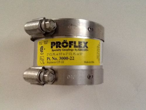 2&#034; Fernco Proflex Shielded Specialty Couplings Pt. No. 3000-22...