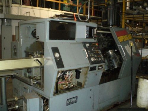 Hardinge 1985 Super Slant 2-axis lathe Siemens servomotors and a spindle