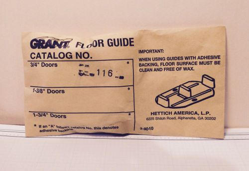 Grant  hettich  116 floor guide for 3/4&#034;  door  by pass installation for sale