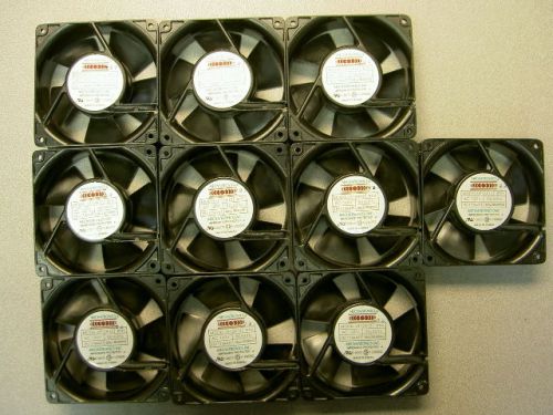 1 lot of 10 Mechatronics UF12A12-BTH AC Fan Die Cast Frame 115VAC  USED