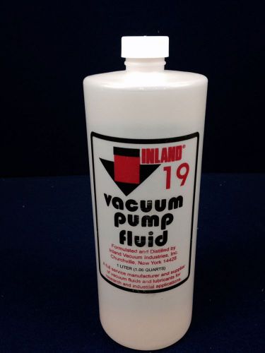 VACUUM PUMP OIL 1 LITER  INLAND 19 ALCATEL WELCH VARIAN