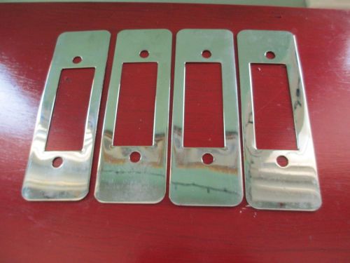 VINTAGE DOOR Stainless Steel BACK PLATES Lot of 4