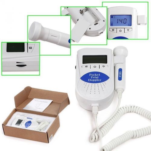 ConTec LCD Handheld baby heart monitor Sonoline B, 3MHZ Probe, free Gel